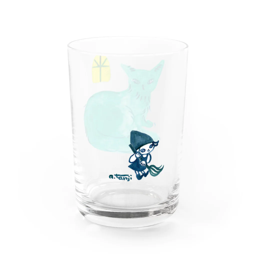 たんじあきこのあおみどりねこ Water Glass :right