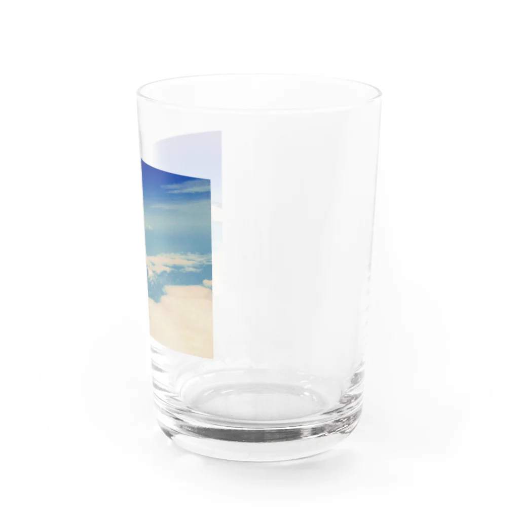 mammamiaの富士山と飛行機 Water Glass :right