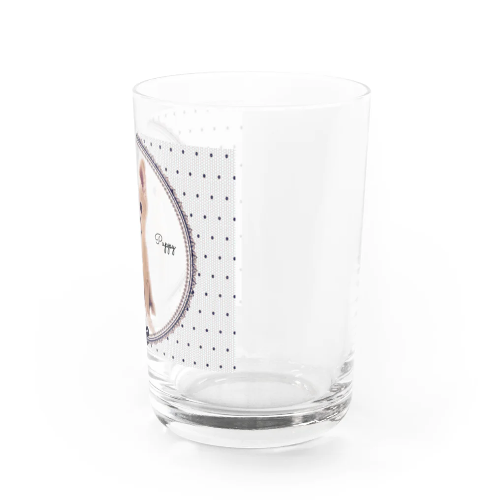 tinamagicalのpuppy ribon Water Glass :right