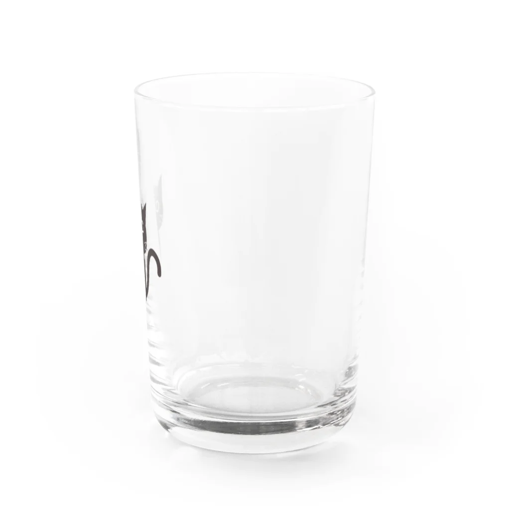 ふりかけのKUROにゃんこ Water Glass :right
