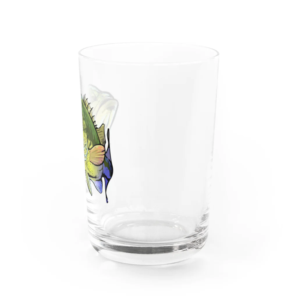 小雑貨魚屋のブラックバス Water Glass :right