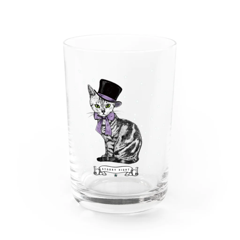 Starrynightの星月夜の猫 Water Glass :right