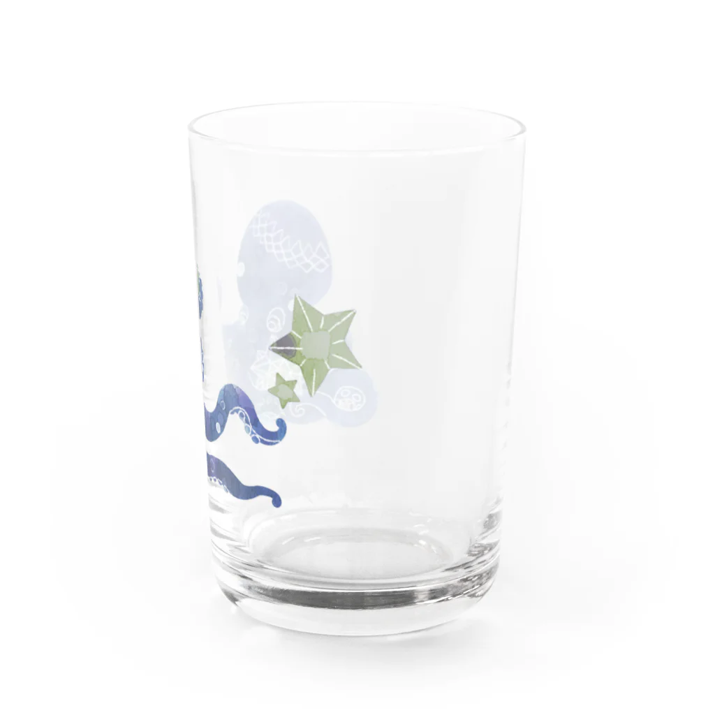 みずおとのあおいろタコ Water Glass :right