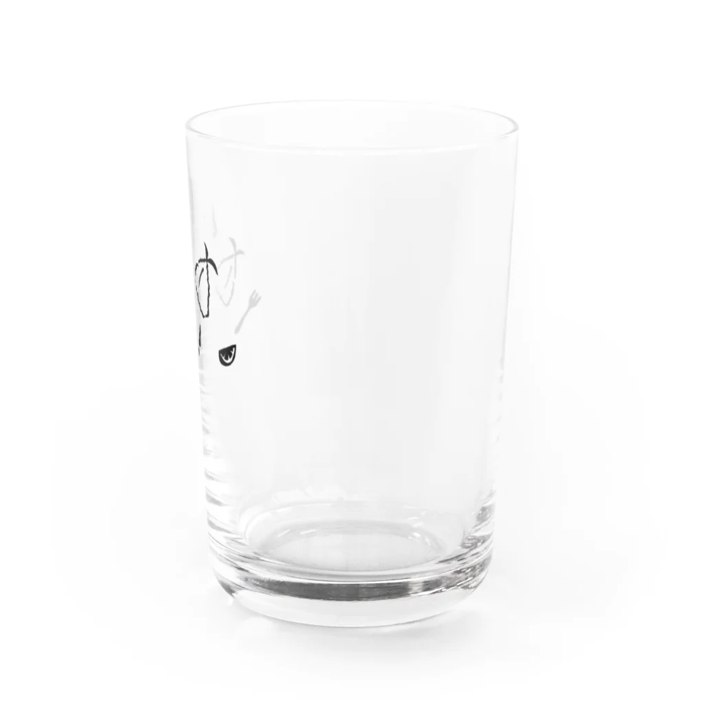 素朴堂のアジフライ定食 Water Glass :right