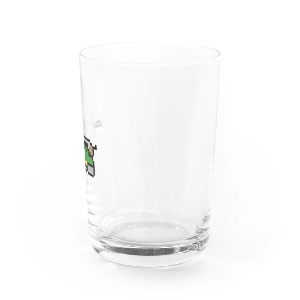 【ドット絵】ネコブレ商店のカエルパンツァー Water Glass :right