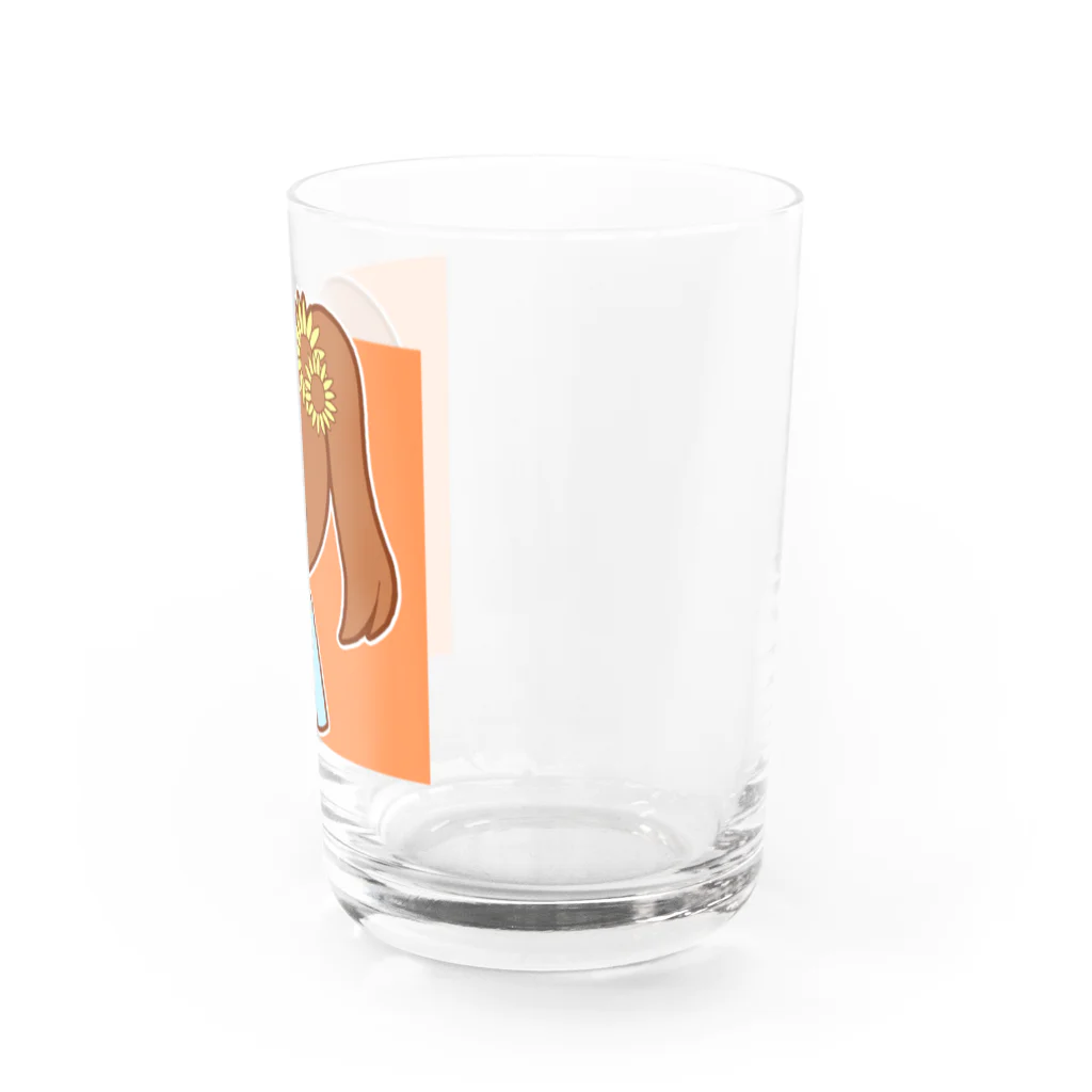 かわいいもののおみせ　いそぎんちゃくのひまわりポニテちゃん Water Glass :right