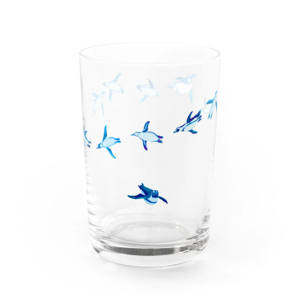 𓅪 cula 𓇽の空飛ぶペンギン Water Glass :right