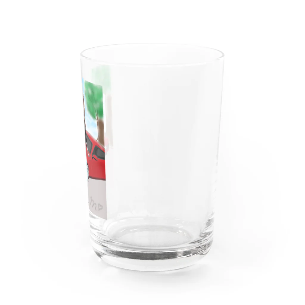 ひよこ工房のスポーツカー　気持ちいい！ Water Glass :right