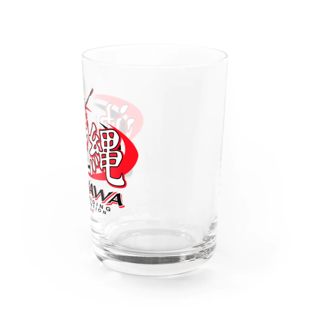 RisingSunRodeoの沖縄ブルライディング協会 (OBRA) Water Glass :right