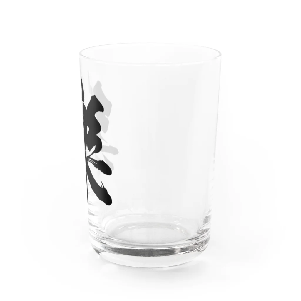 風天工房の楽の旧字体（黒） Water Glass :right