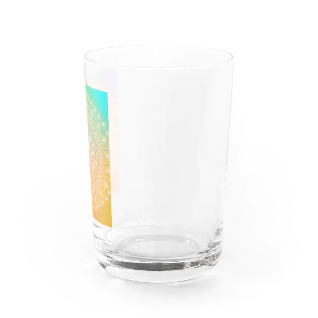 ふわり＊曼荼羅アートのsun Water Glass :right