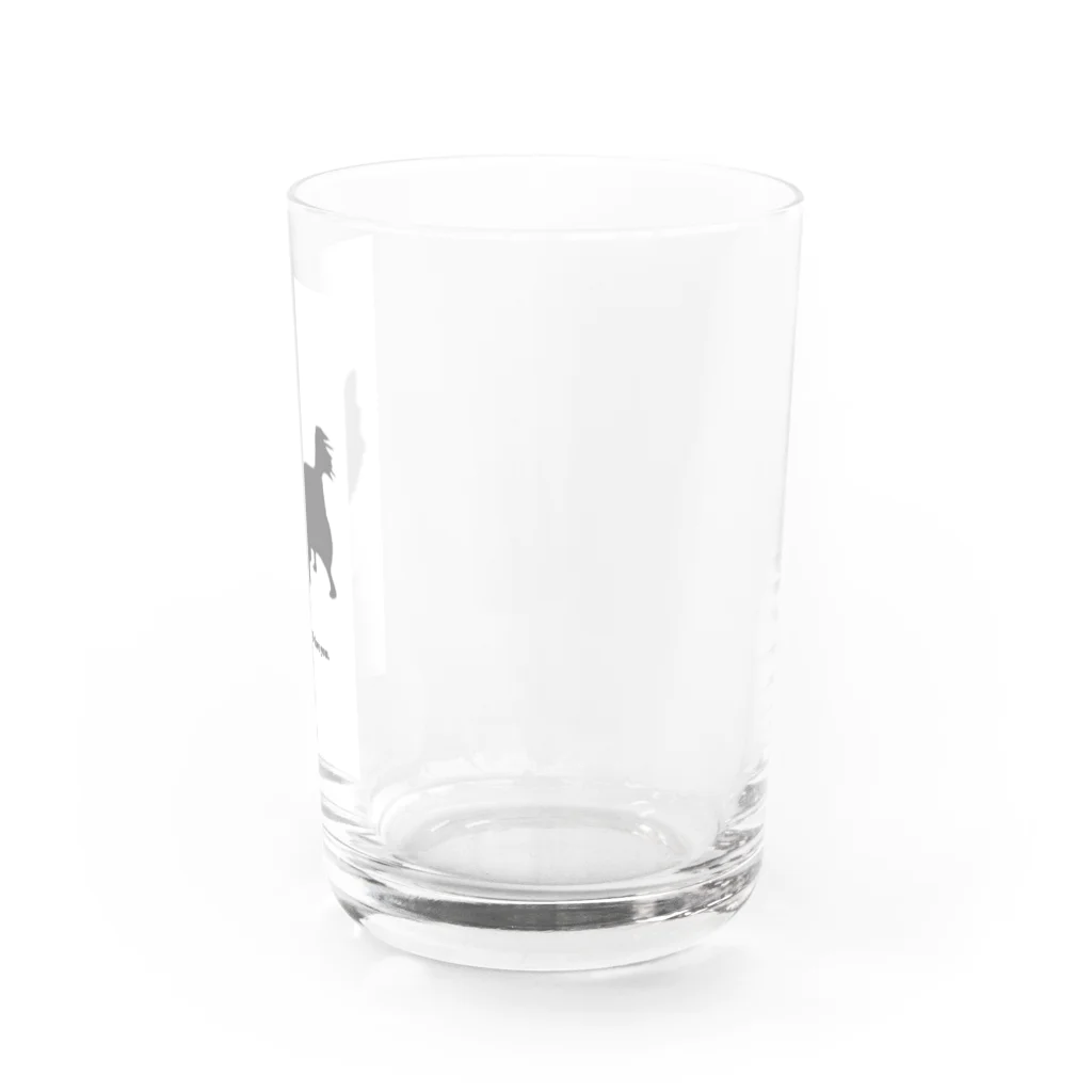 ラ ベル メールのシルエットチワワ Water Glass :right