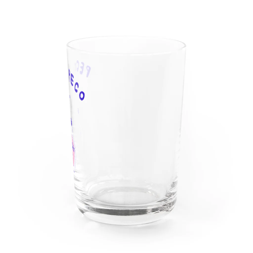 NIKORASU GOのユーモアデザイン「ぺこぺこ」 Water Glass :right