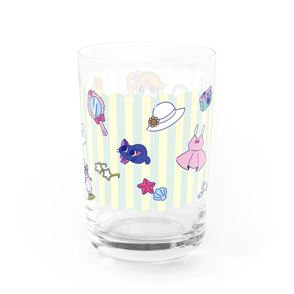 デザイン事務所ぱんやちゃの今日は何色のワンピース？ Water Glass :right