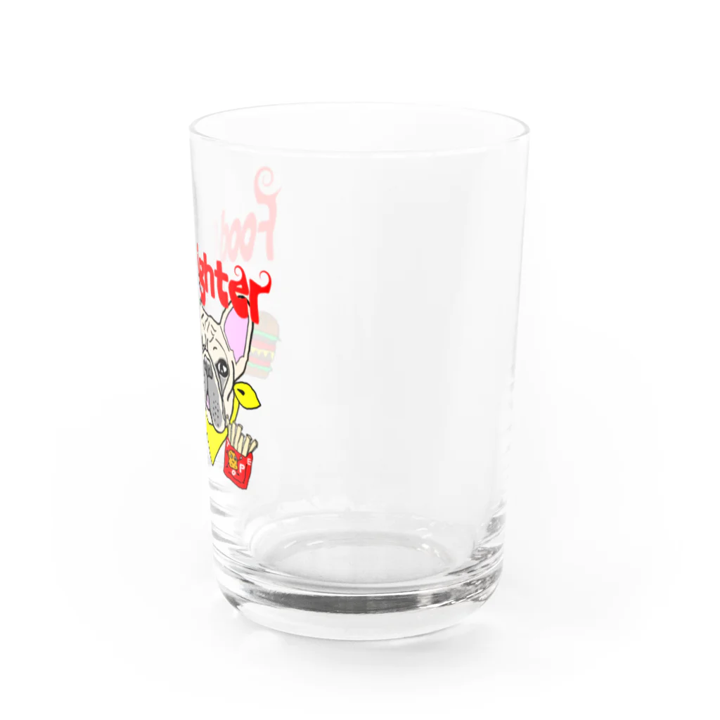 BuhiBuhiBooのフードファイター　ブヒ Water Glass :right