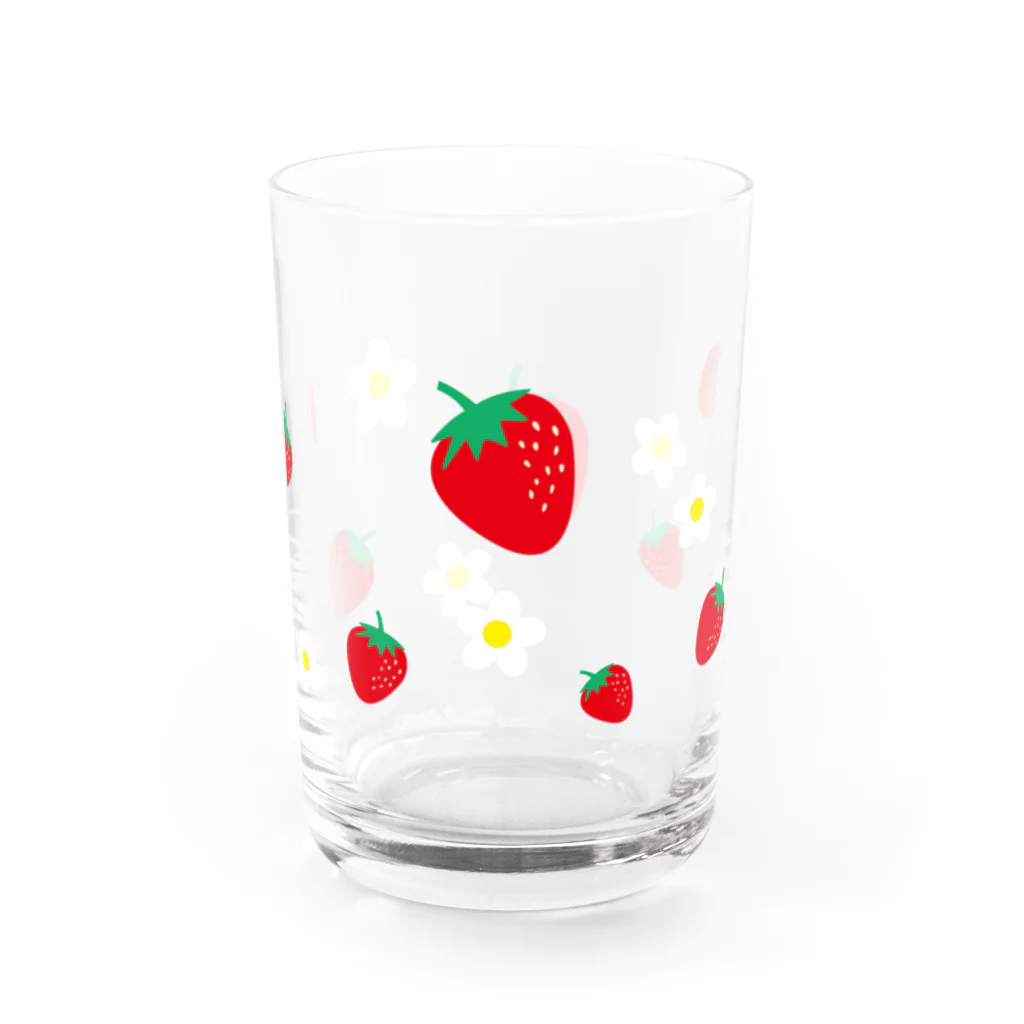 あずきいろのいちごのグラス Water Glass :right