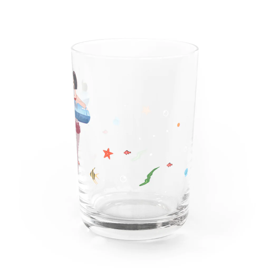 Yukihiro Nakamuraの猫と浮き輪少女 Water Glass :right