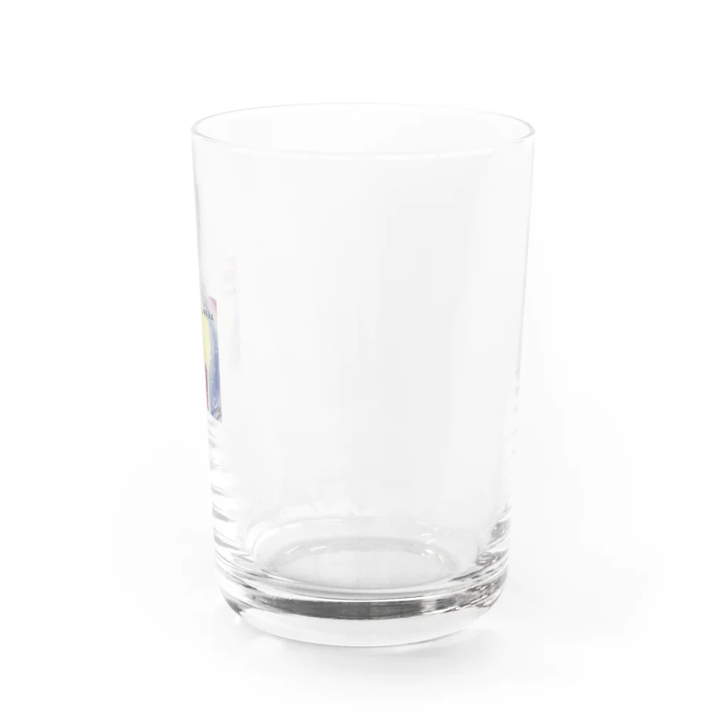 虹色の華のカタカムナ文字と祈り Water Glass :right