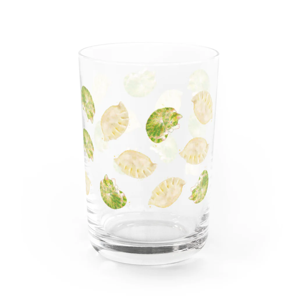 ミウラエツコの餃子と猫の腹 Water Glass :right