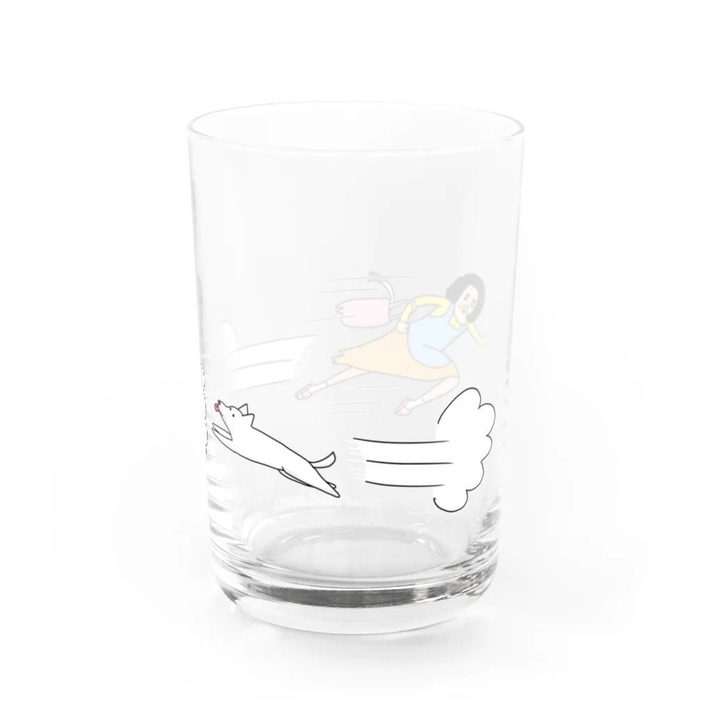 いらっしゃい母の店の追いかけっこグラス Water Glass :right