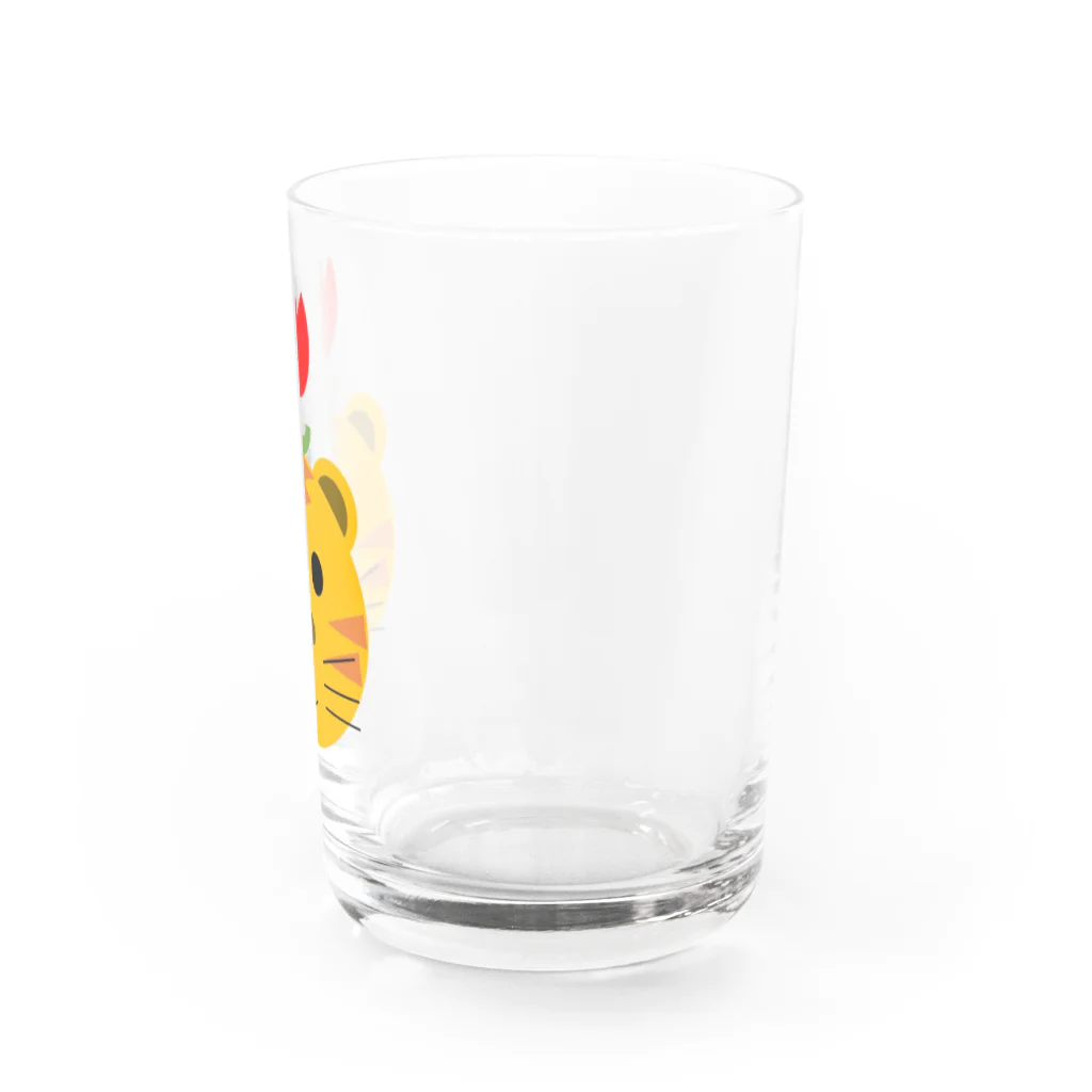 どうぶつとチューリップのチューリップトラさん Water Glass :right