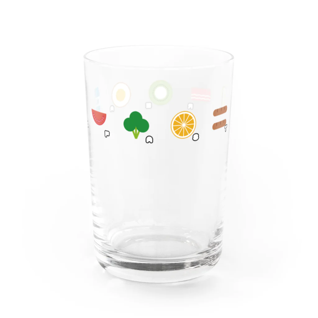 のほほん舎のあさごはんグラス（いっしゅう） Water Glass :right