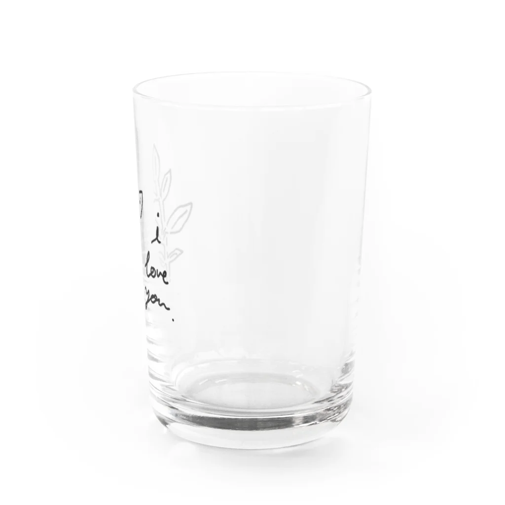 ののやさんのi love you. Water Glass :right