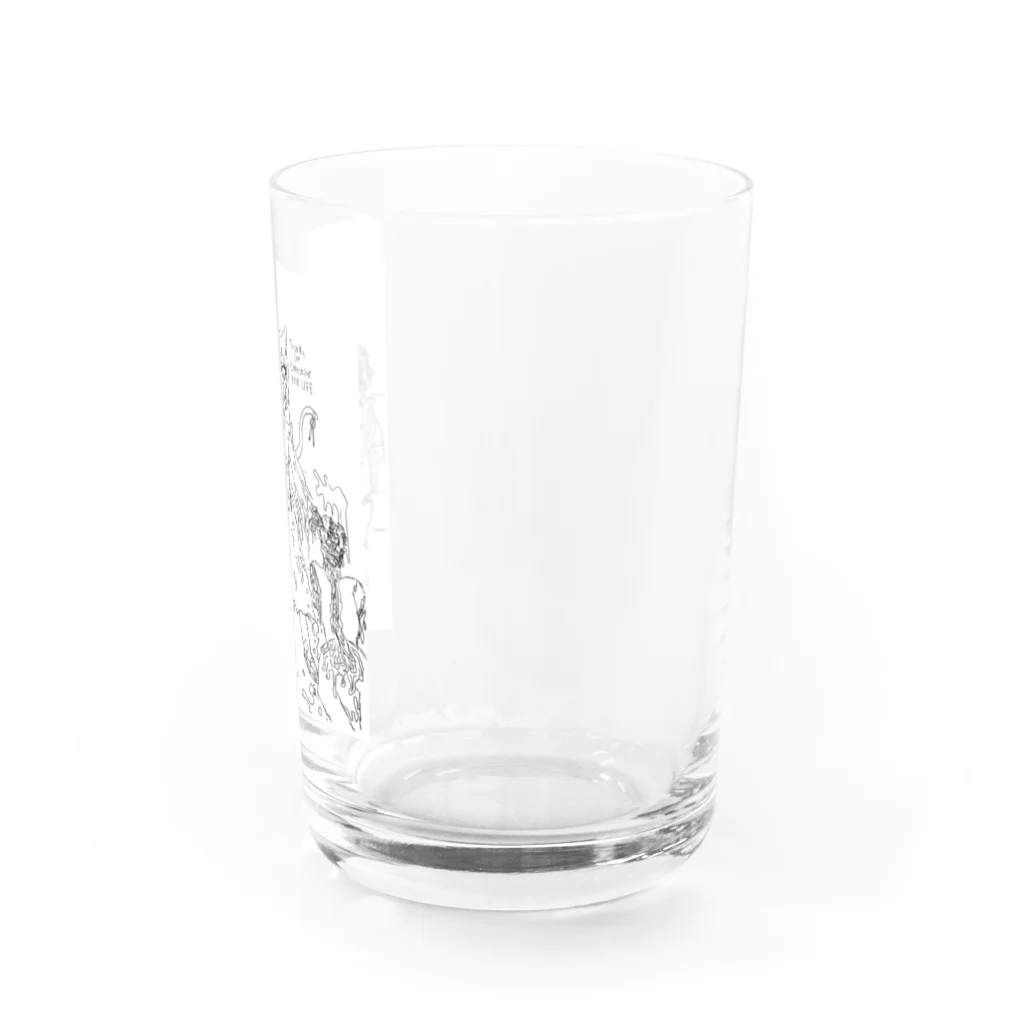 FORGOTTEN NIGHTMAREの"Payment due is Today" Water Glass :right