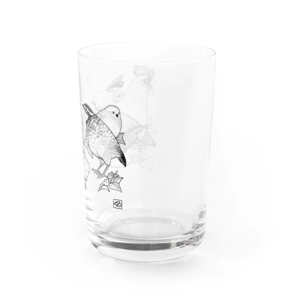 透月糖花の家禽ちゃんず Water Glass :right