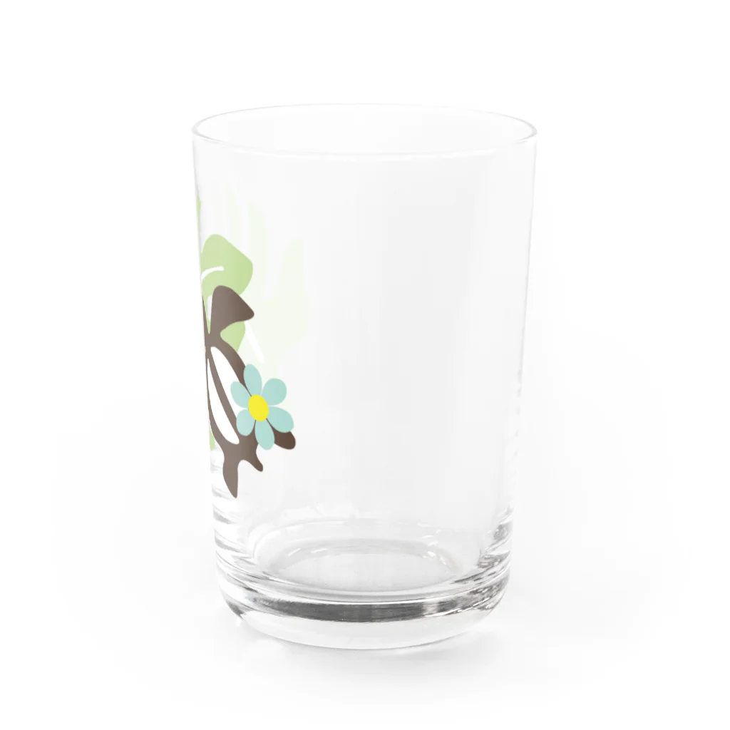 little lion house公式ショップ（大人のためのねこ）のホヌとモンステラ Water Glass :right