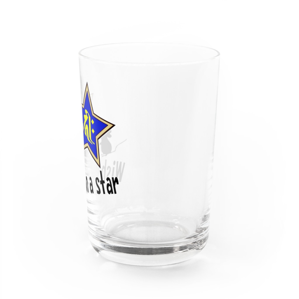 PY Kobo Yuko’ｓ Galleryの【開運祈願】星に願いを！ Wish upon a star! 子年生まれ守護梵字キリーク Water Glass :right