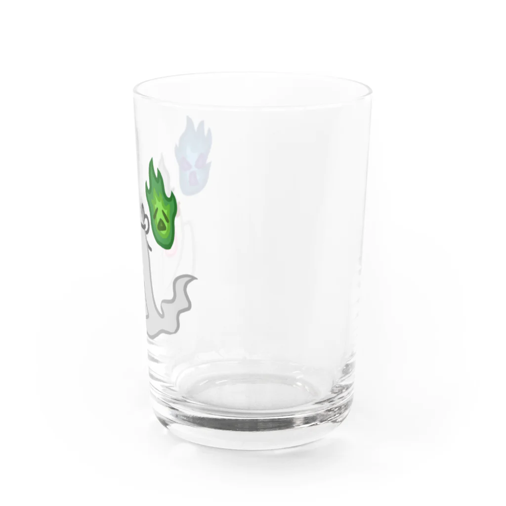 ウサネコのゾワゾワゆーれい Water Glass :right