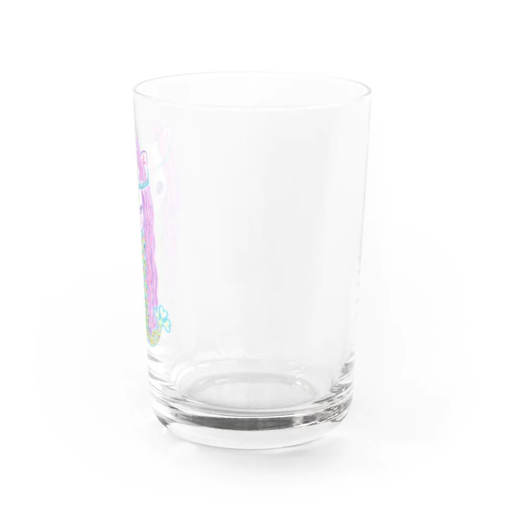 メルティカポエミュウのあまびゑにゃん Water Glass :right