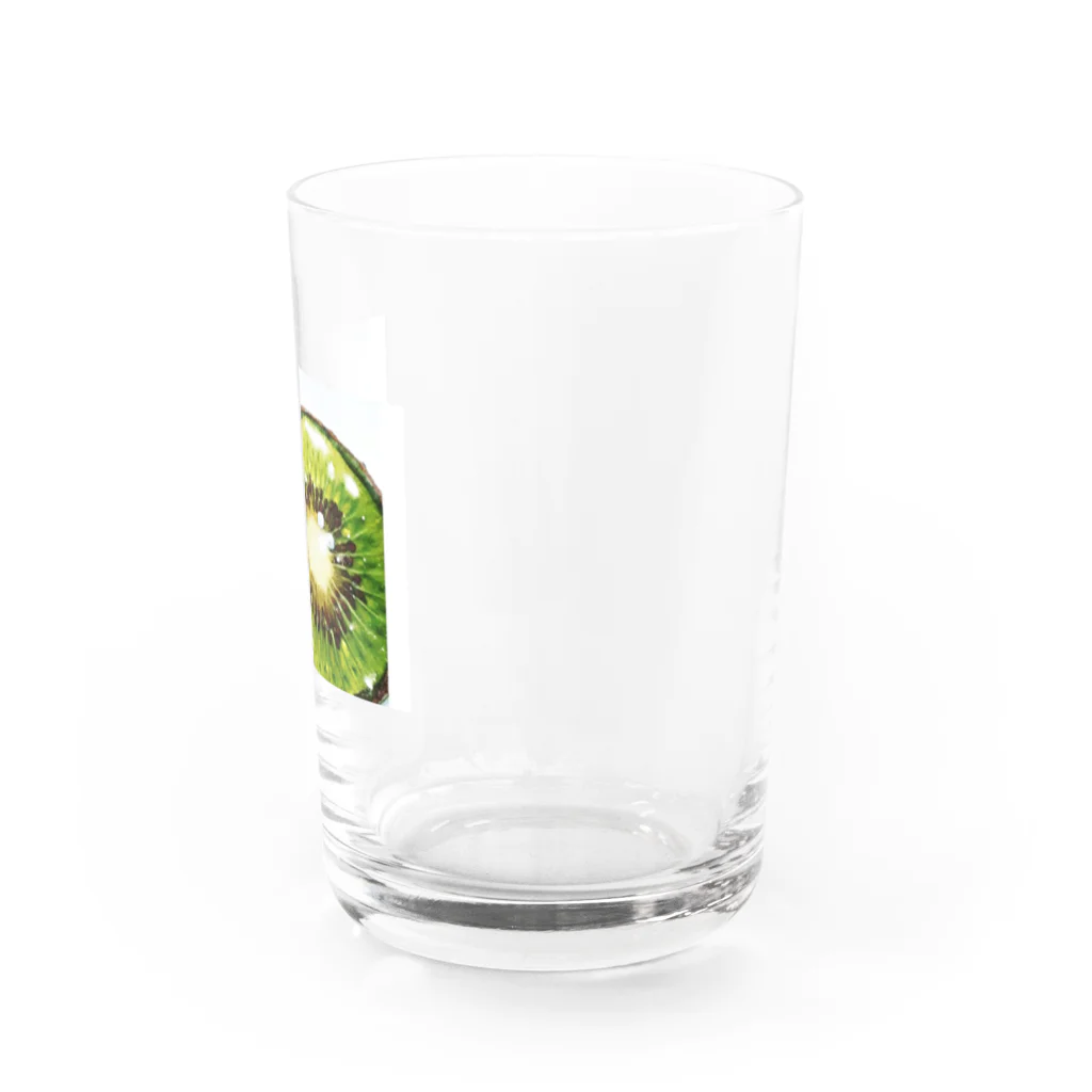 ジャックラッセルテリアななちゃんの気持ちのみずみずしいキウイ Water Glass :right