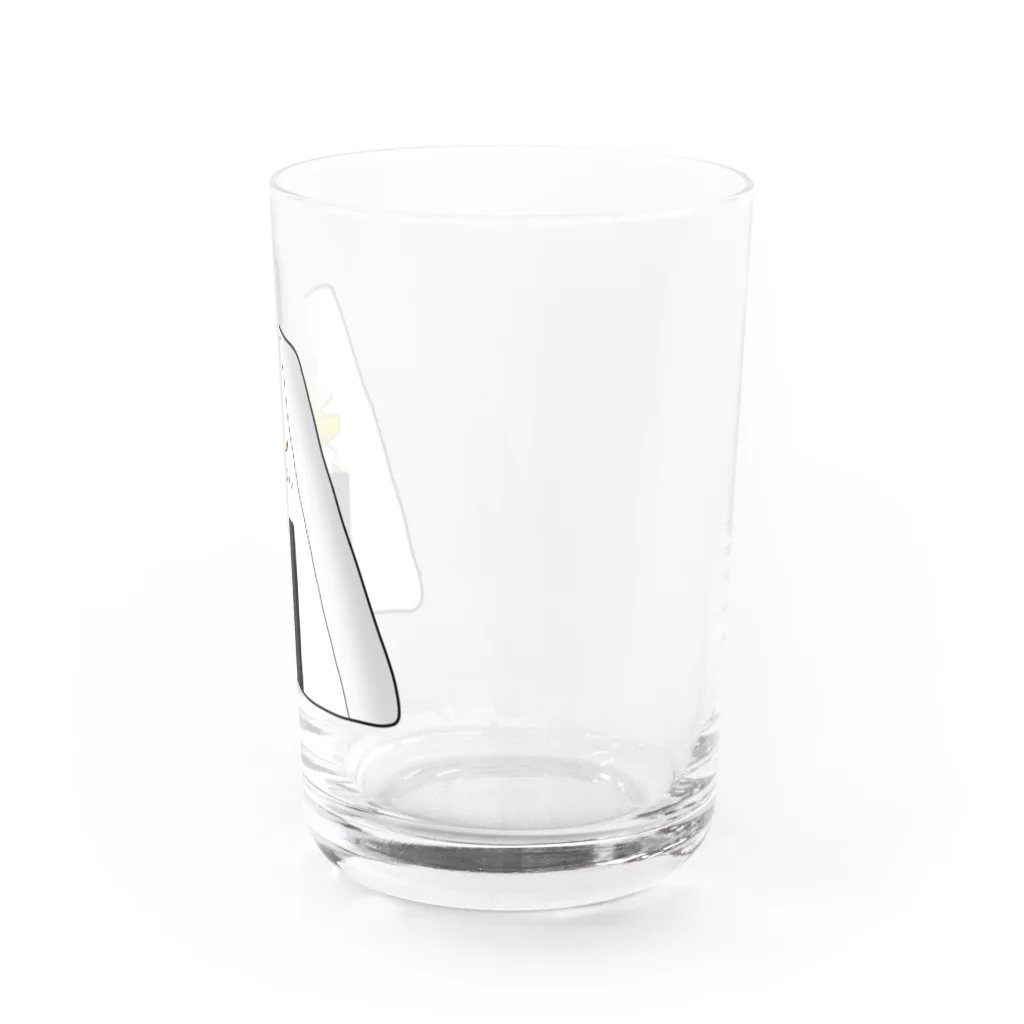 こんぺい工房のおにぎりに登るバナナ Water Glass :right