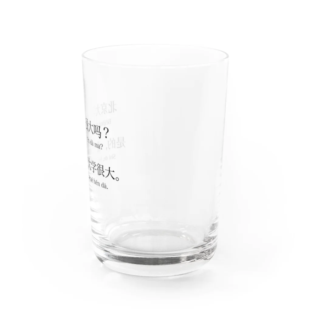 確認の店の北京大学は大きいですか？ Water Glass :right