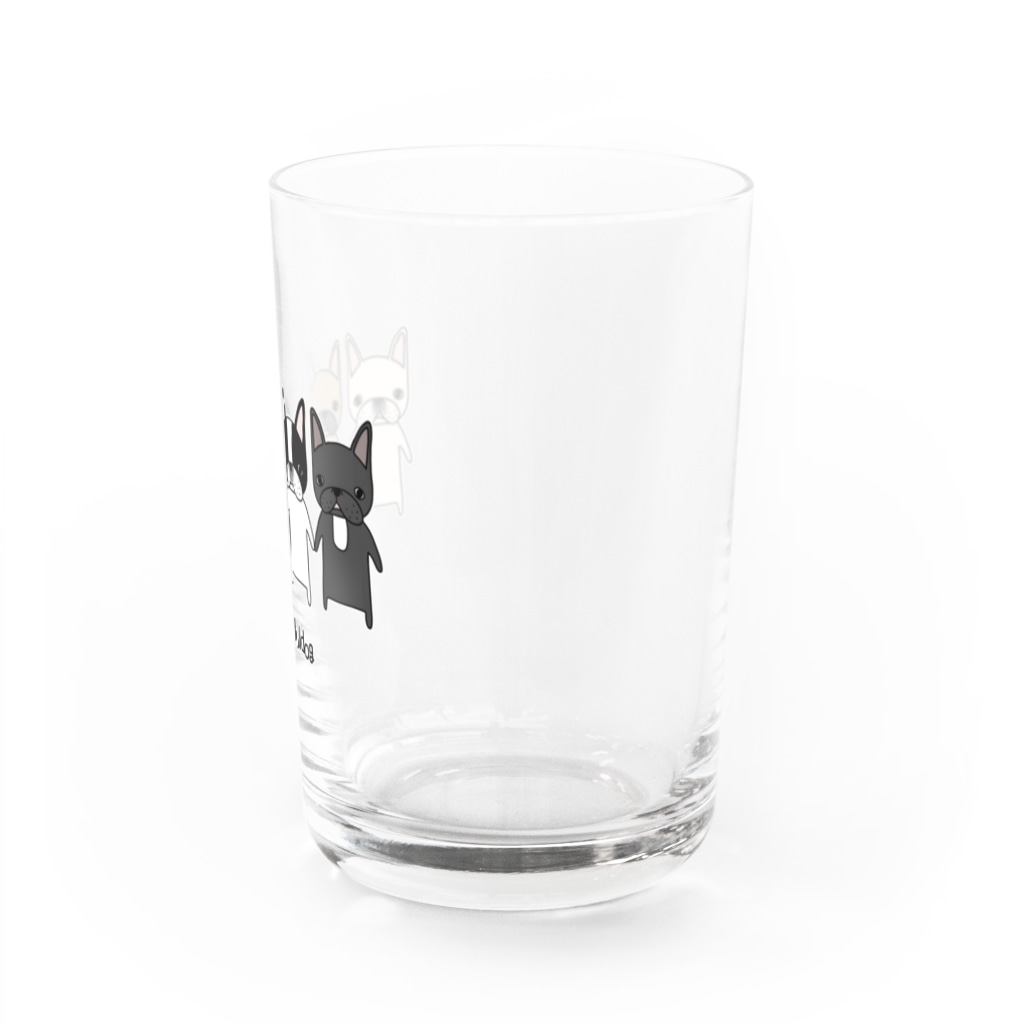 麦畑のフレンチブルドッグだよ Water Glass :right
