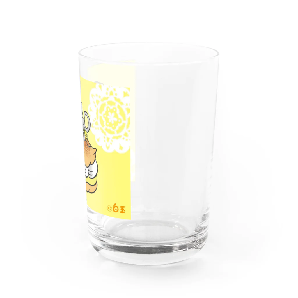 白玉shopのねずみのリコッタとスワンシュー Water Glass :right