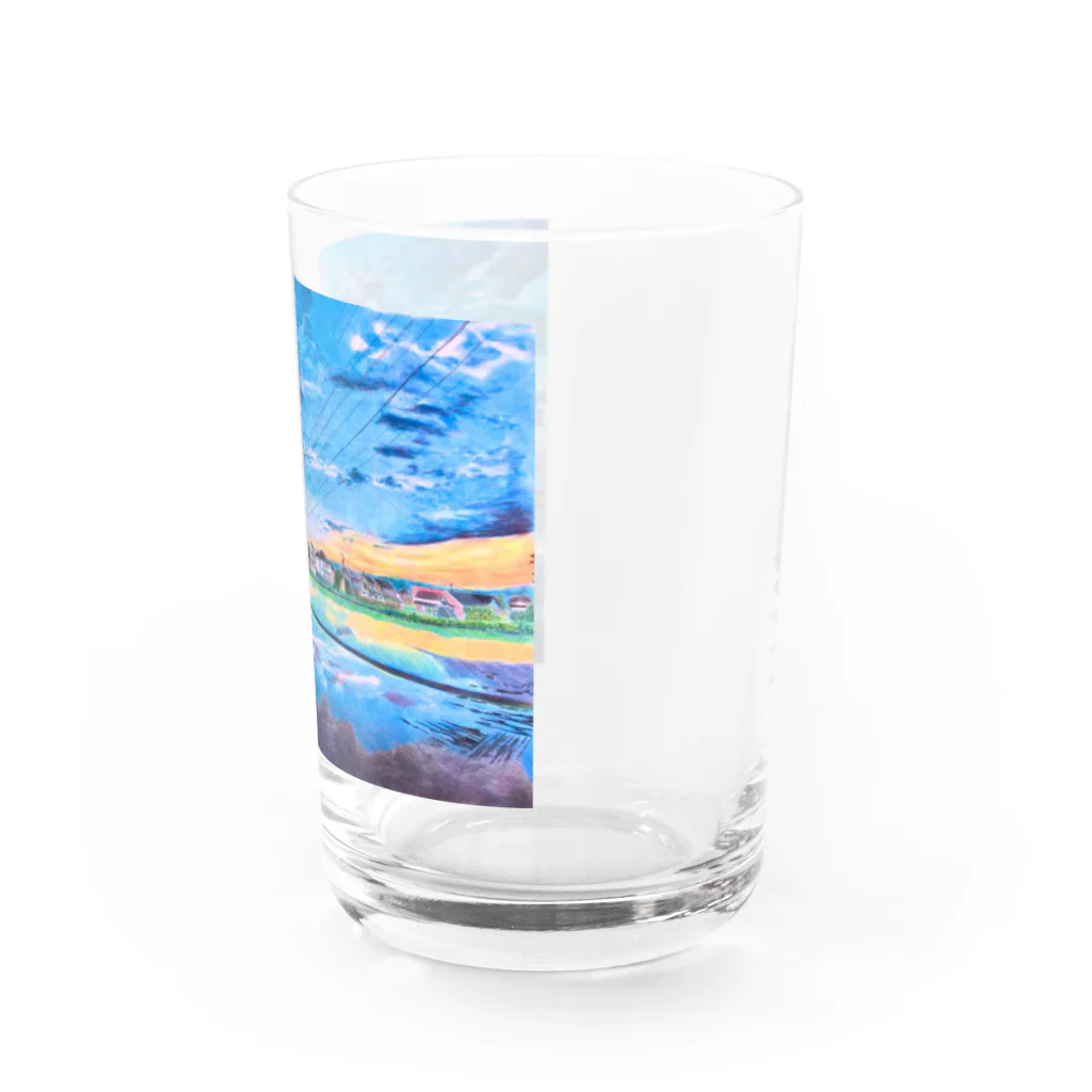 ゆるっとの台風の前のそら。 Water Glass :right