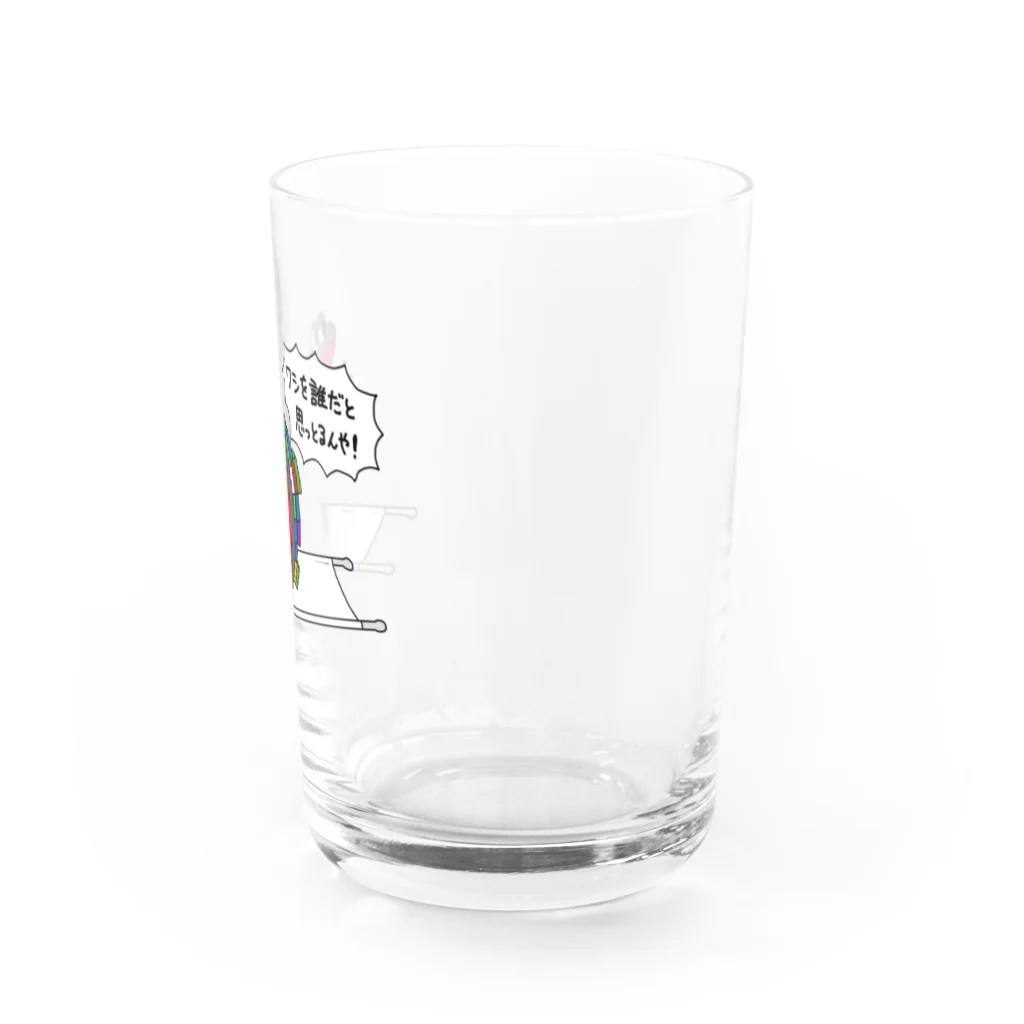 にーの - ninoの担架の上で啖呵を切るタンカー Water Glass :right