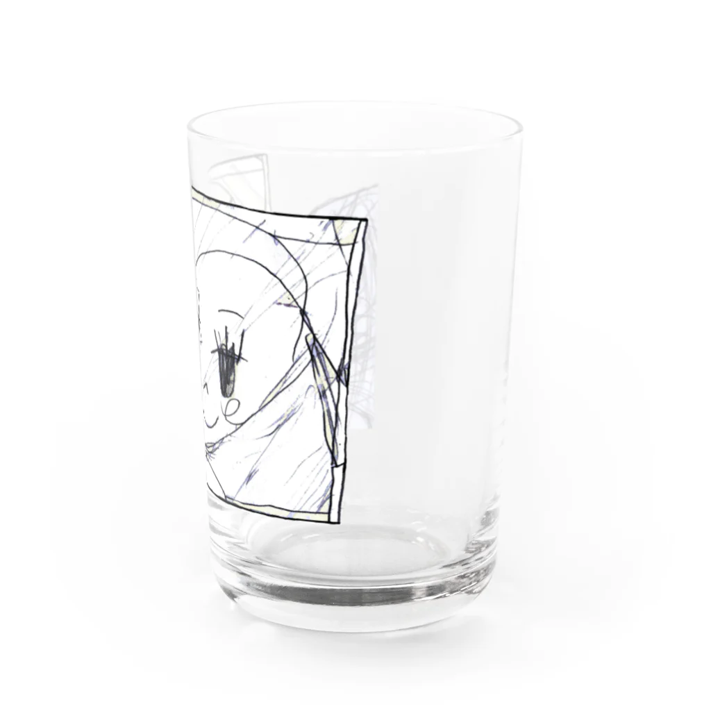 chiyonohanaのかがみよかがみ（黒線） Water Glass :right