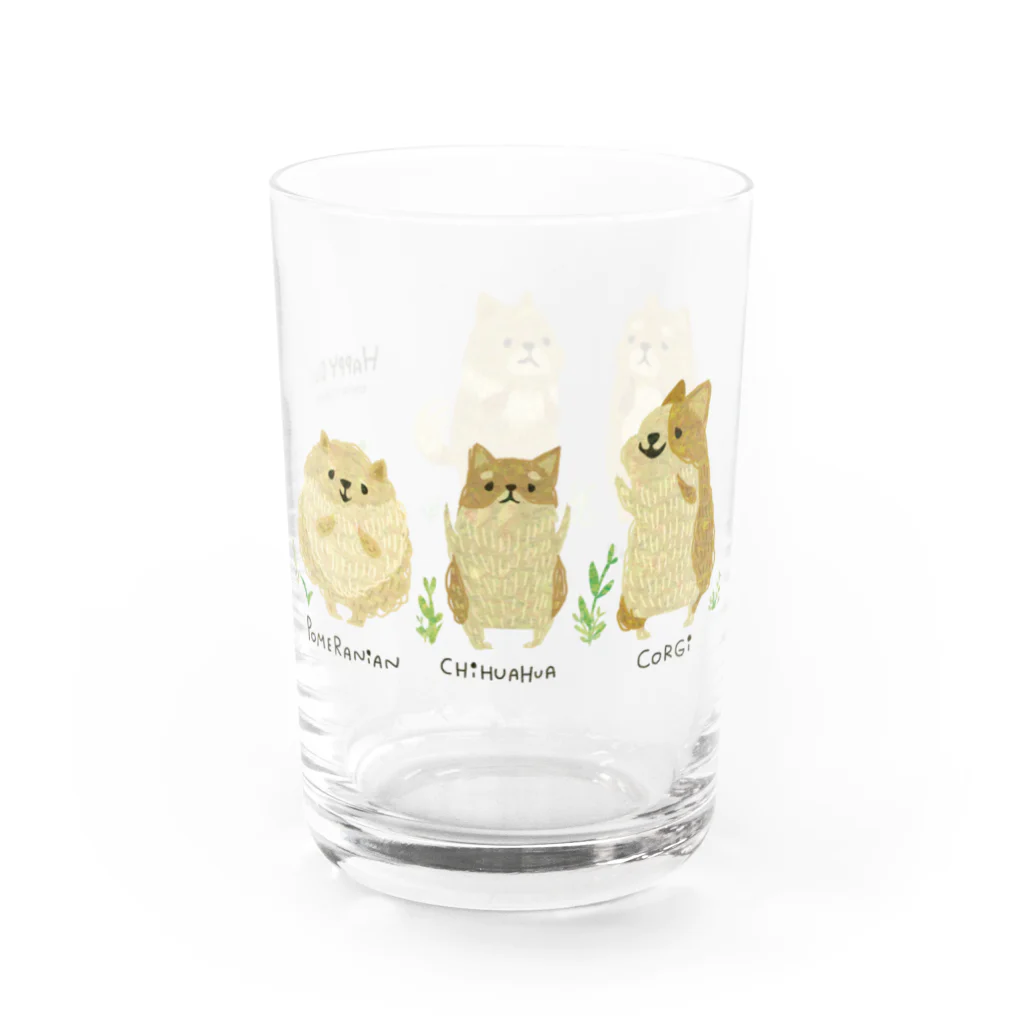 SORAHANAのHAPPY DOG Water Glass :right