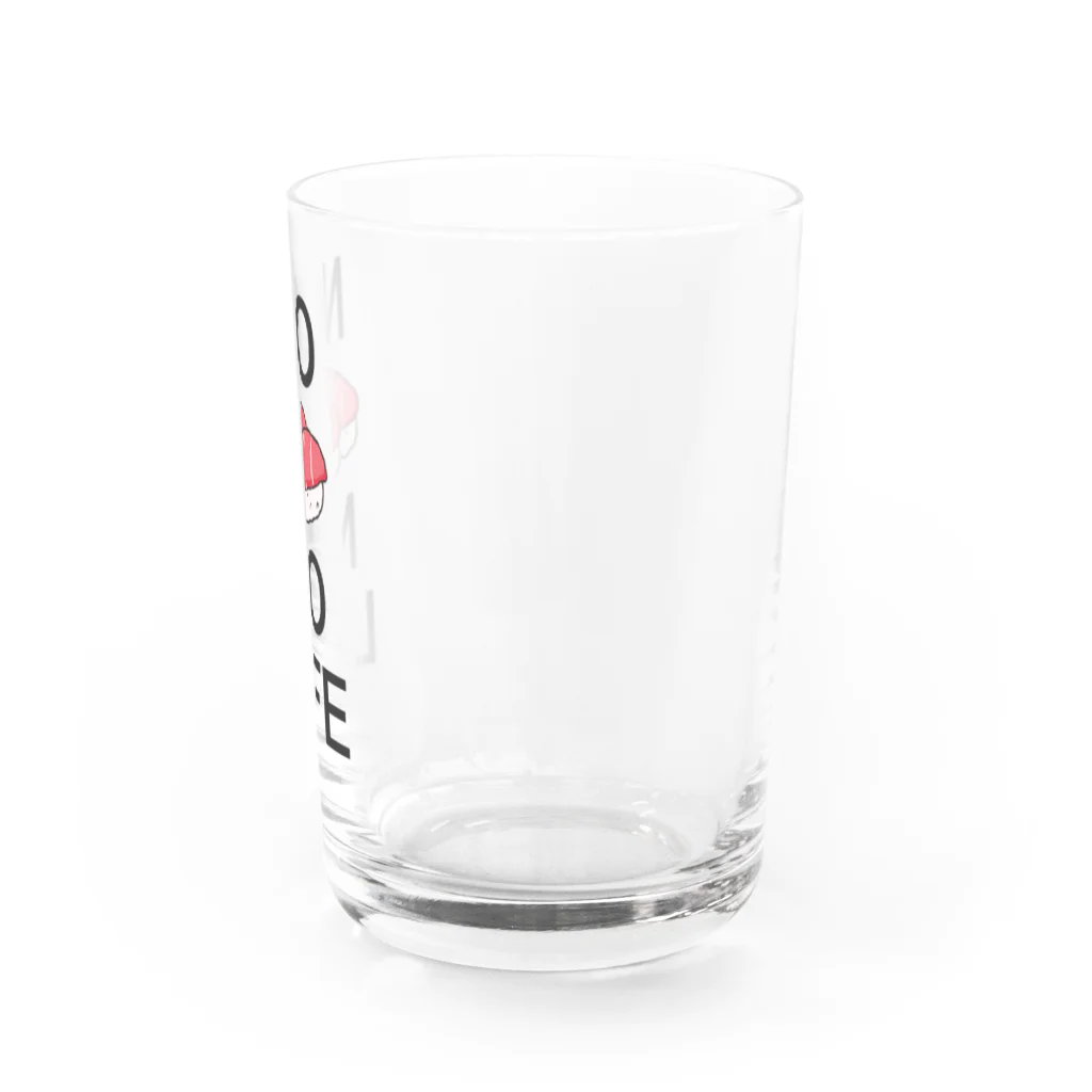 ひよこねこ ショップ 1号店のNo Sushi No Life Water Glass :right