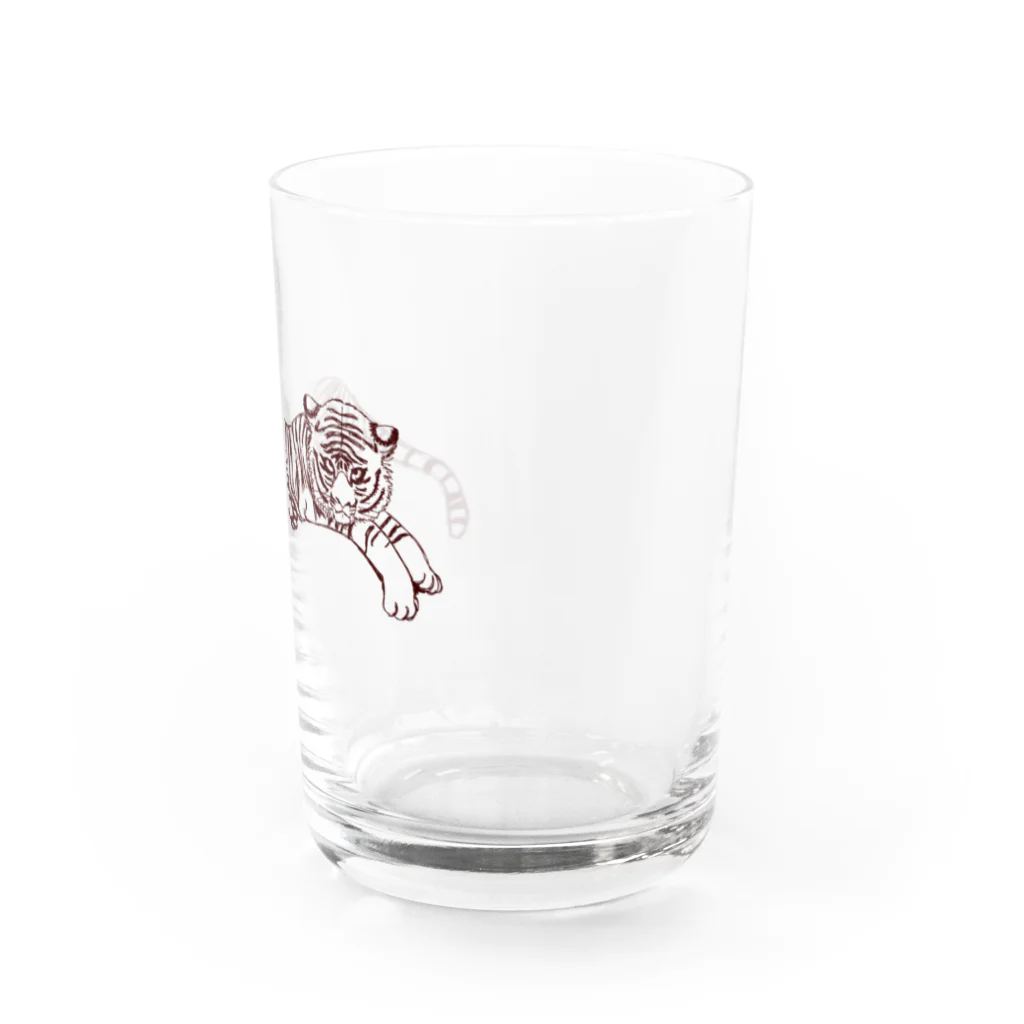 ミミちゃん倶楽部の鋭いタイガーくん Water Glass :right