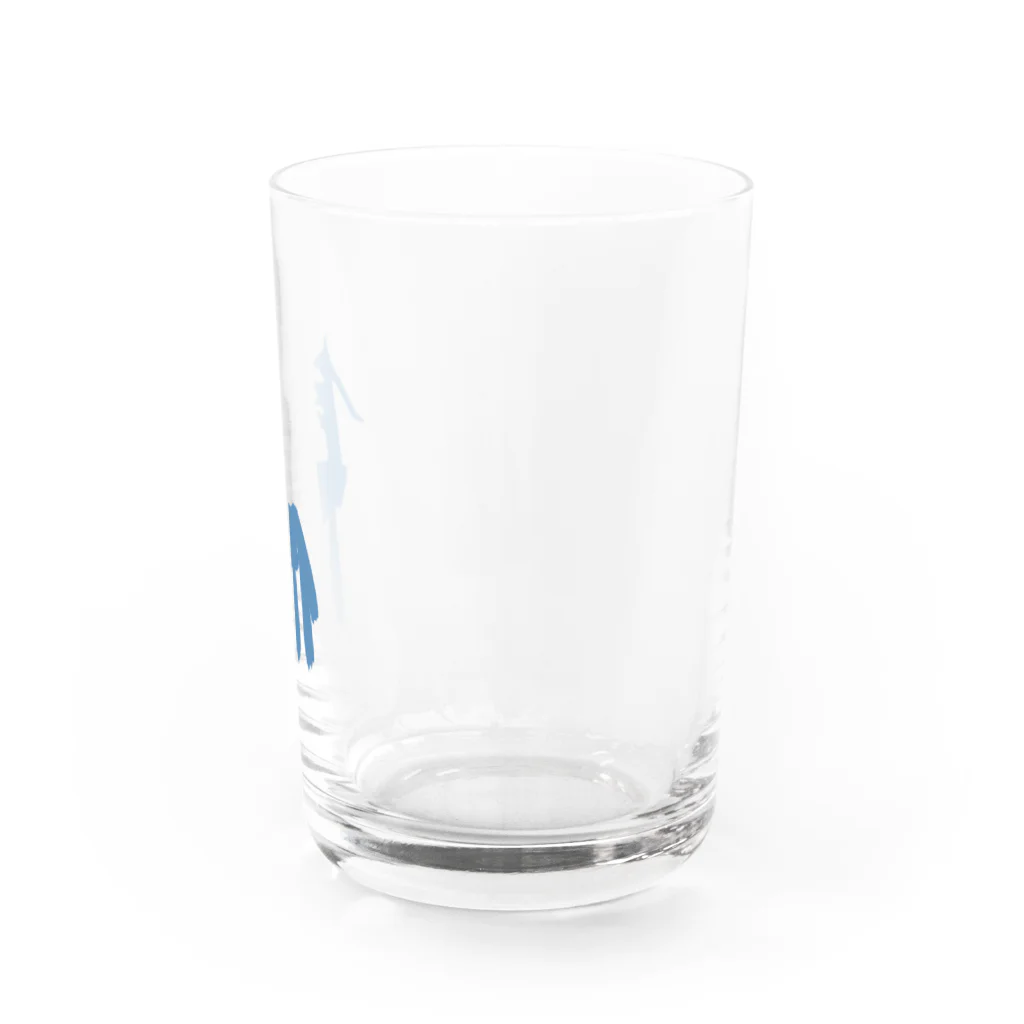 ATELIER RYUSEIの馬 uma-blue design Water Glass :right