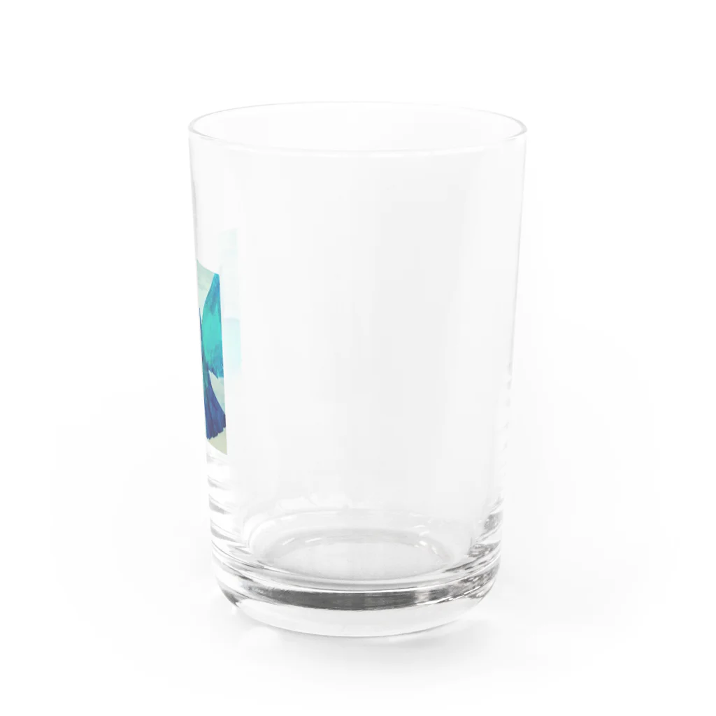 butterfly-velvet-oceanのbluebird Water Glass :right