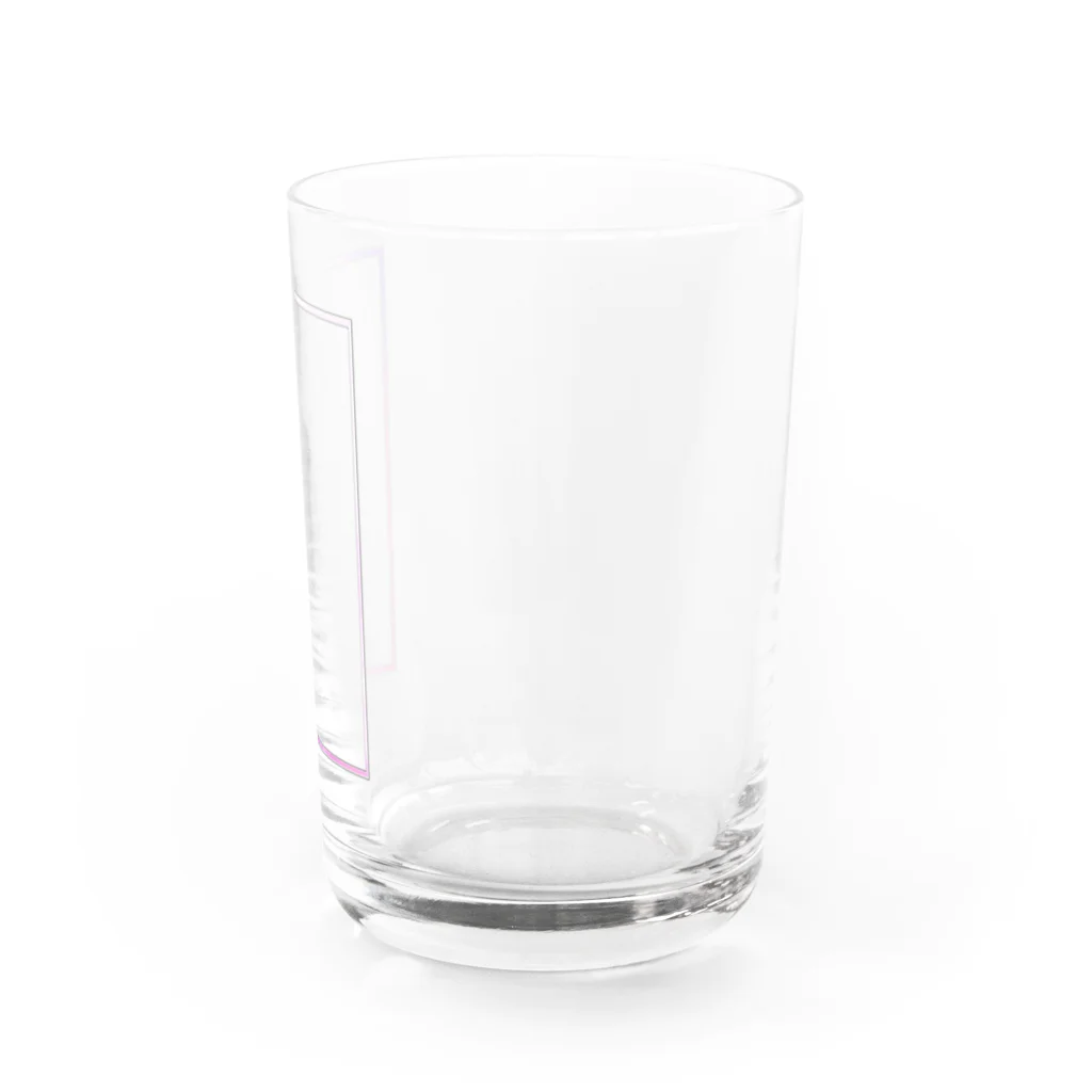 不健康こそ最大の贅沢の四角、視覚、シカク、私額 Water Glass :right