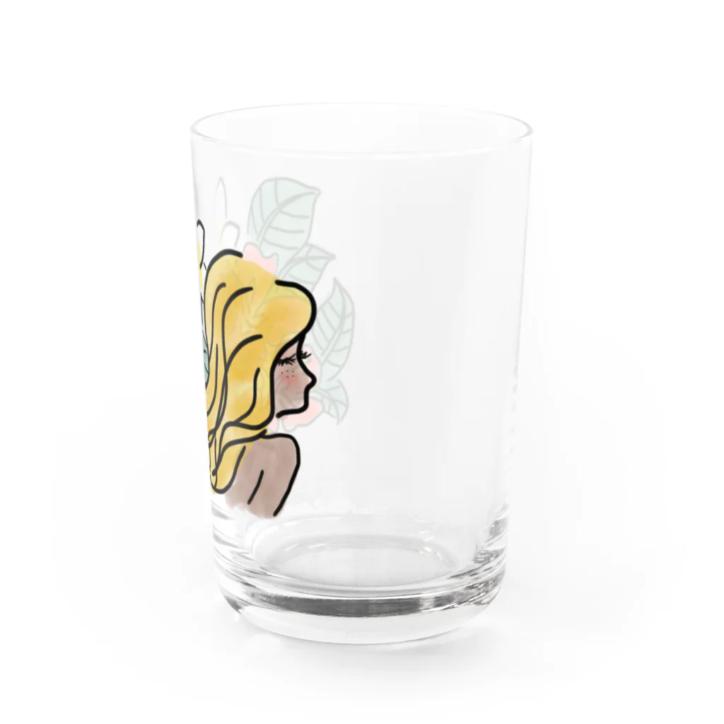 downtheseaのsummer girl Water Glass :right