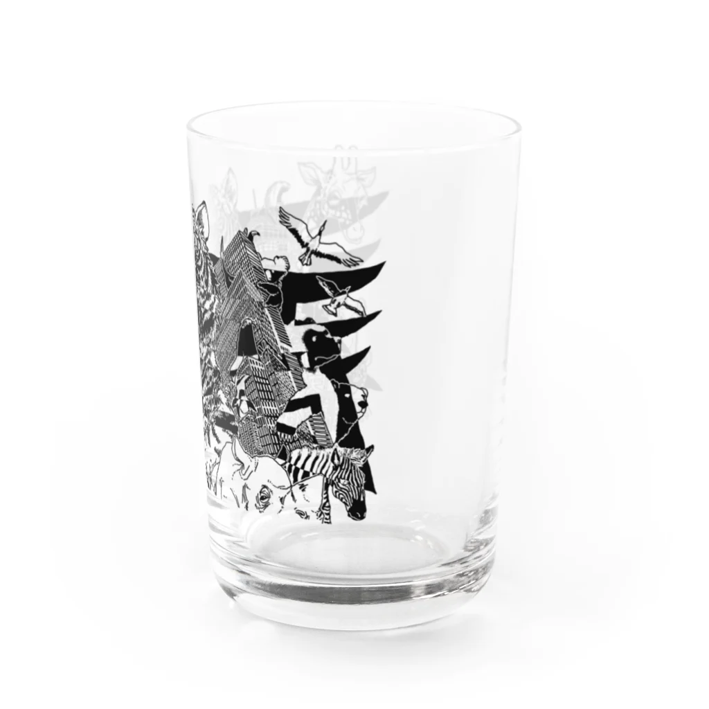 aaaaiWORKSのおみせの天王寺(横) Water Glass :right