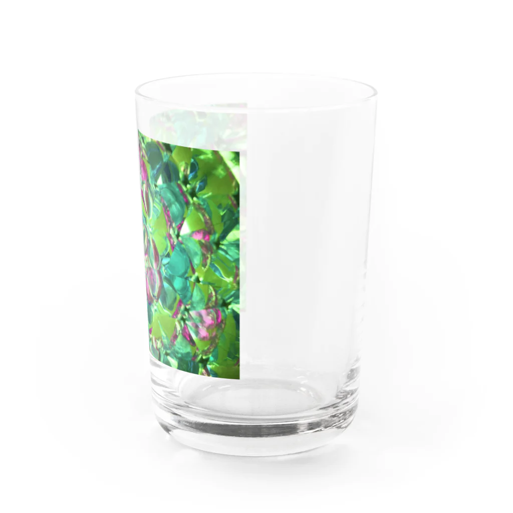 Parfume-weaverの万華鏡　グリーン Water Glass :right